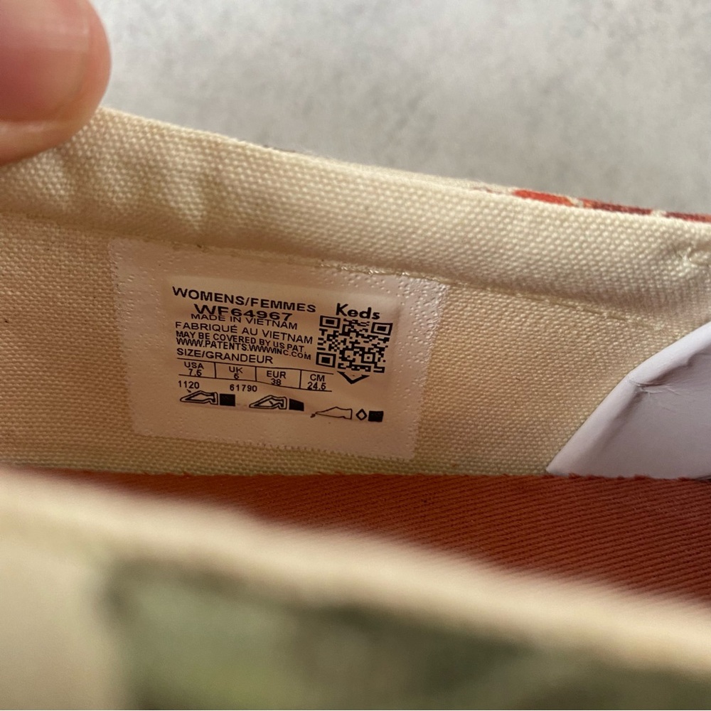 Women's Jump Kick Slip Tropical Keds Sneakers, Size 7.5 Medium NWOT - Picture 7 of 7